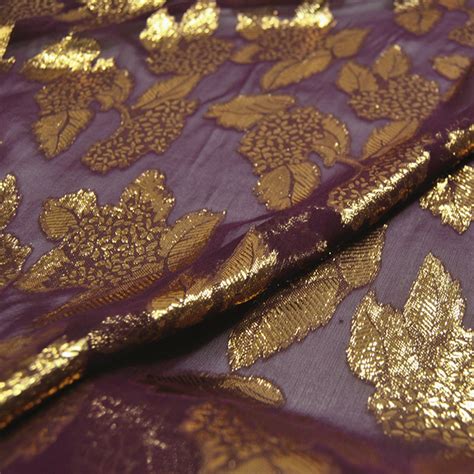 metalic vine silk fabric|shimmering metallic fabric.